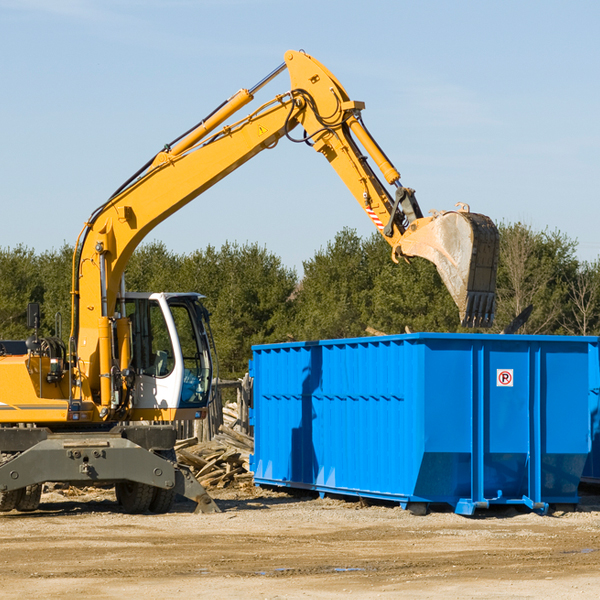 what size residential dumpster rentals are available in Brownsville